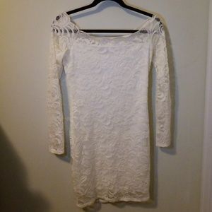 White Bodycon Lace Dress